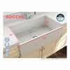 Bocchi Contempo Farmhouse Apron Front Fireclay 33 in. Single Bowl Kitchen Sink in Biscuit 1352-014-0120